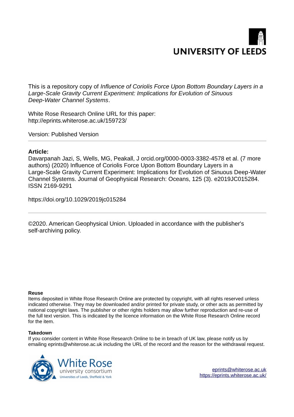 Influence of Coriolis Force Upon Bottom Boundary Layers in a Large