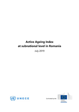 Active Ageing Index at Subnational Level in Romania July 2019