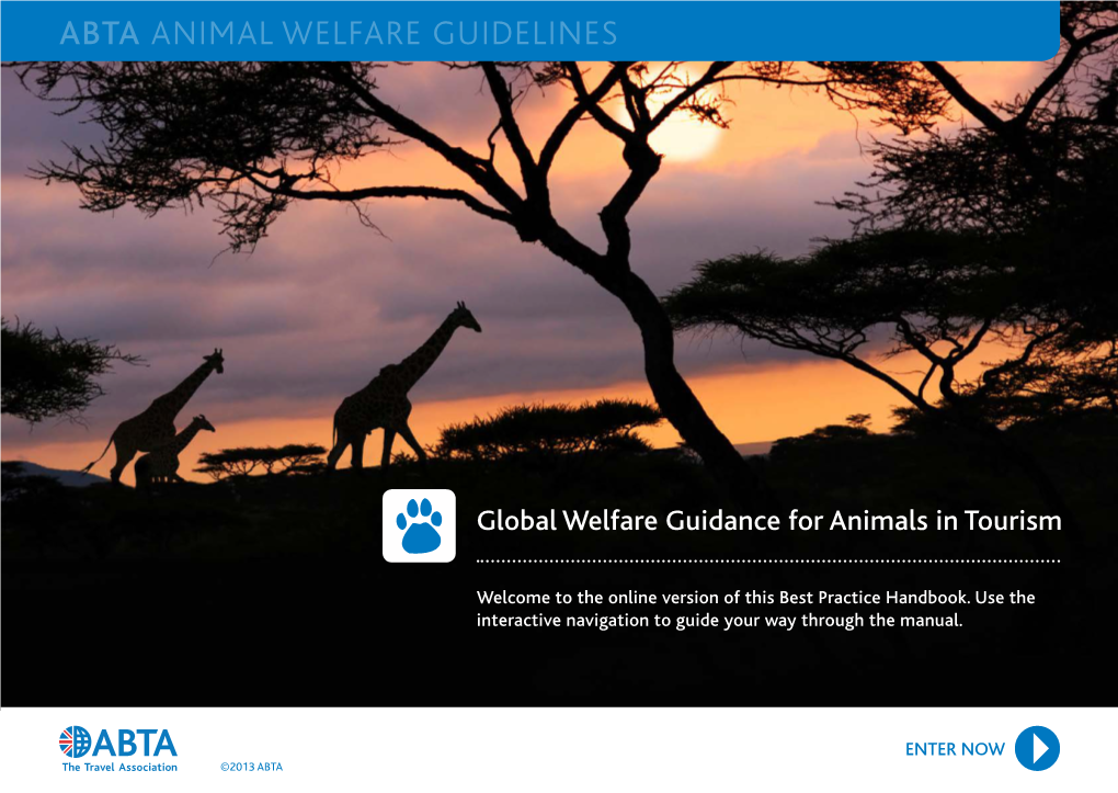 Abta Animal Welfare Guidelines