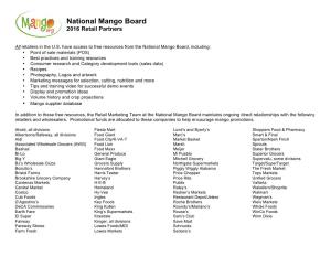National Mango Board 2016 Retail Partners