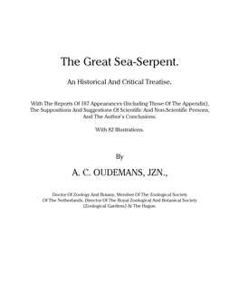 The Great Sea-Serpent