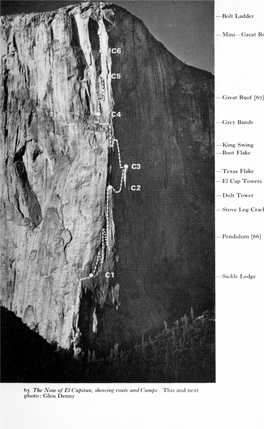 6- Rhe Ose of El Capitall, Lt07villg Route Alld All/Ps Thi and Next Photo: Glen Denny \ Vertical Desert: the Nose of El Capitan Michael Burke
