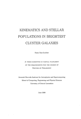 Kinematics and Stellar Populations in Brightest Cluster Galaxies