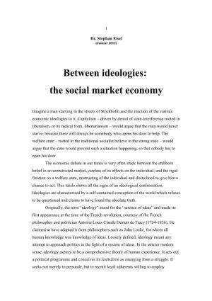 Between Ideologies: the Social Market Economy
