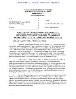 Case 09-21481-AJC Doc 1619 Filed 01/23/10 Page 3 of 23