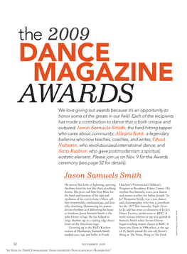 The 2009 DANCE MAGAZINE