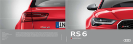 Audi RS6 Brochure