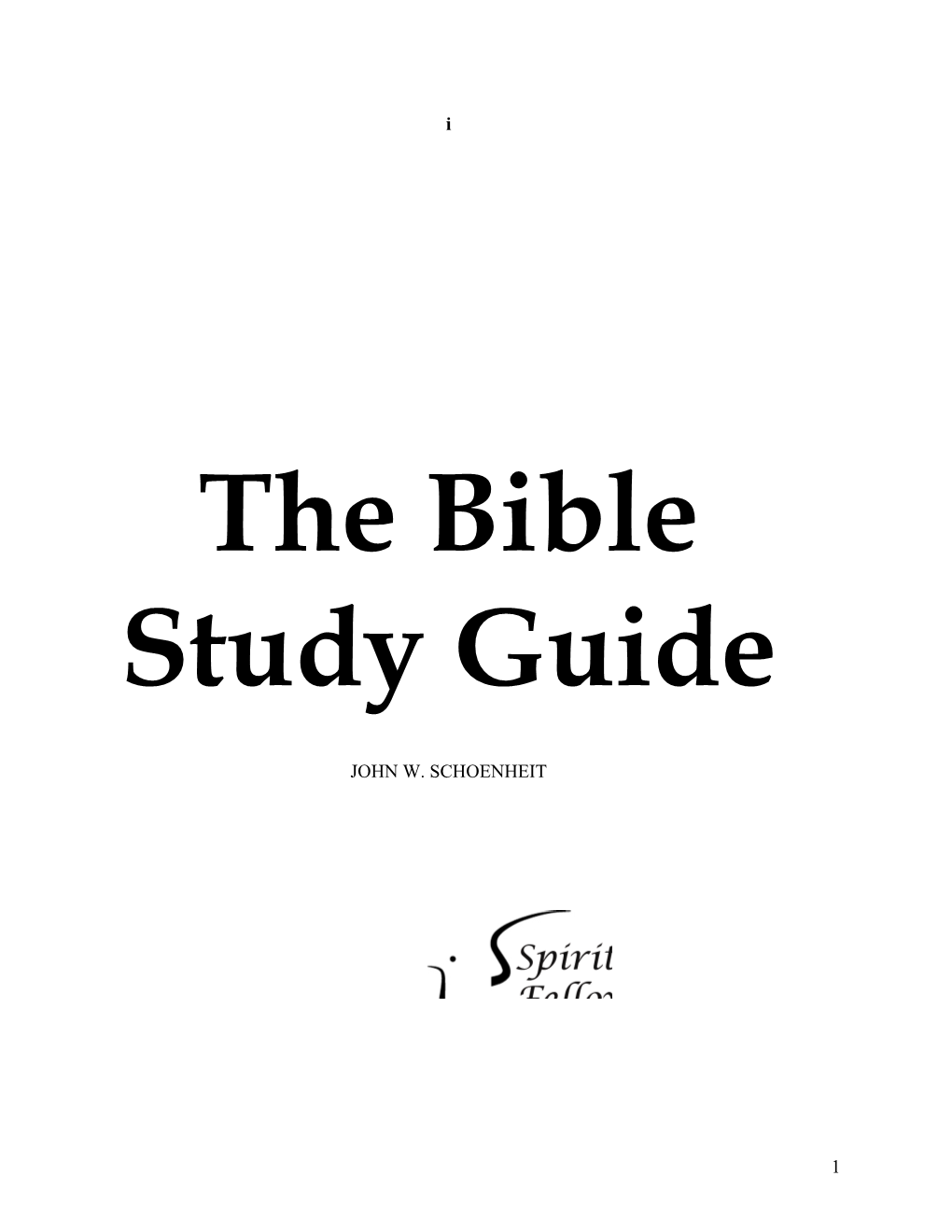 Bible Study Guide