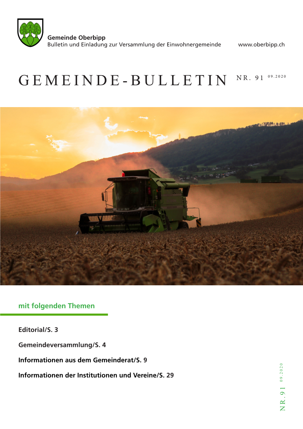 Gemeinde-Bulletin Nr. 91 09.2020