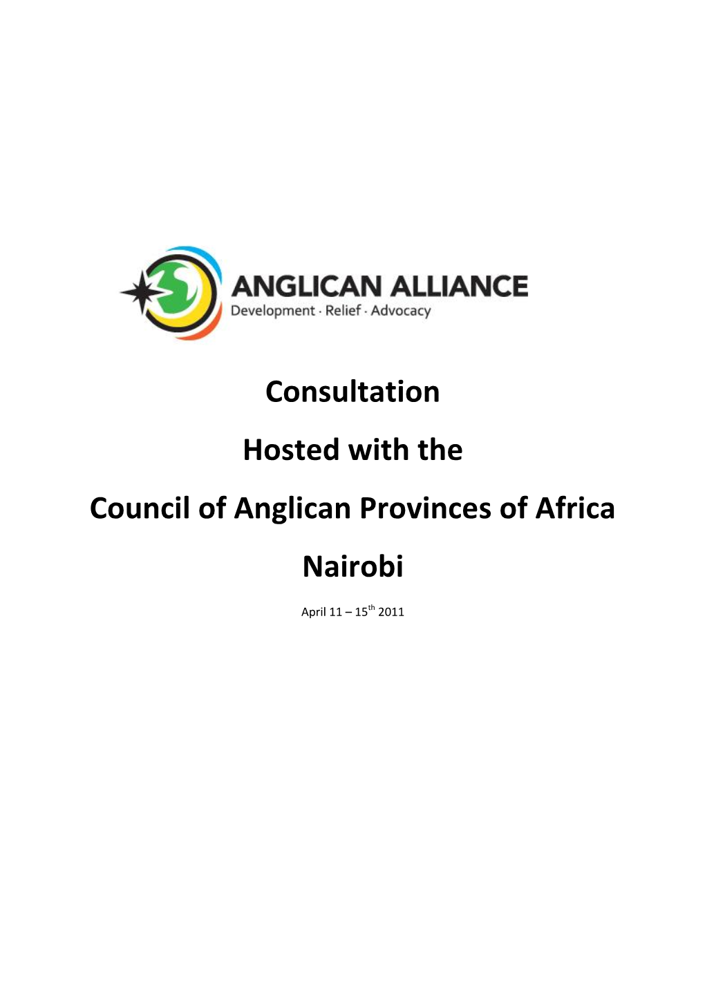 Consultation Hosted with the Council of Anglican Provinces of Africa Nairobi