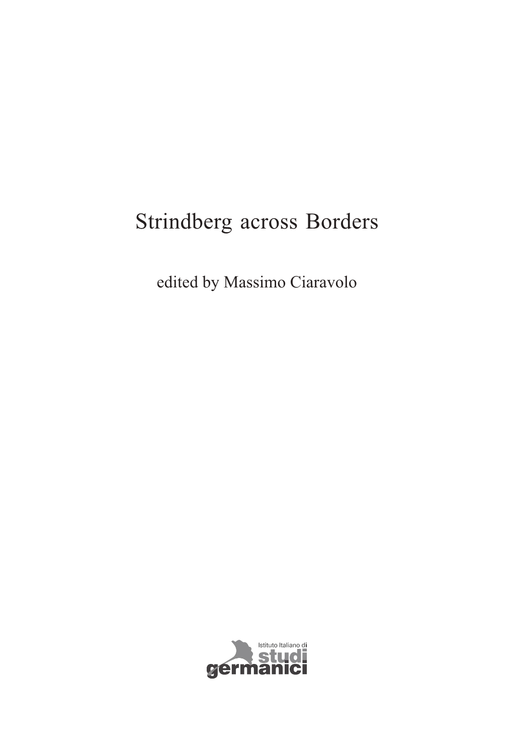 Strindberg Across Borders