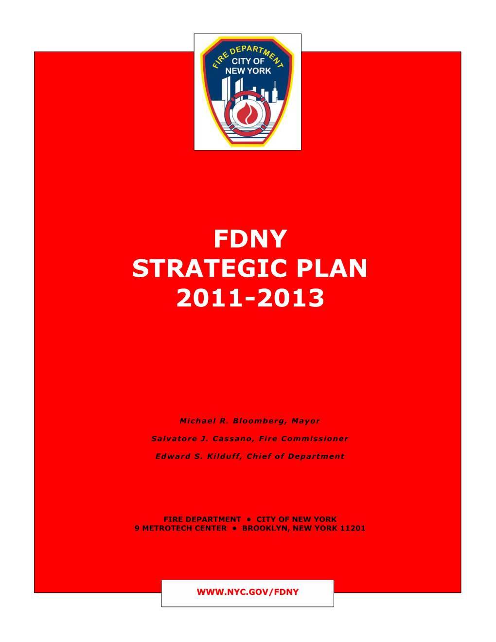 Fdny Strategic Plan 2011-2013