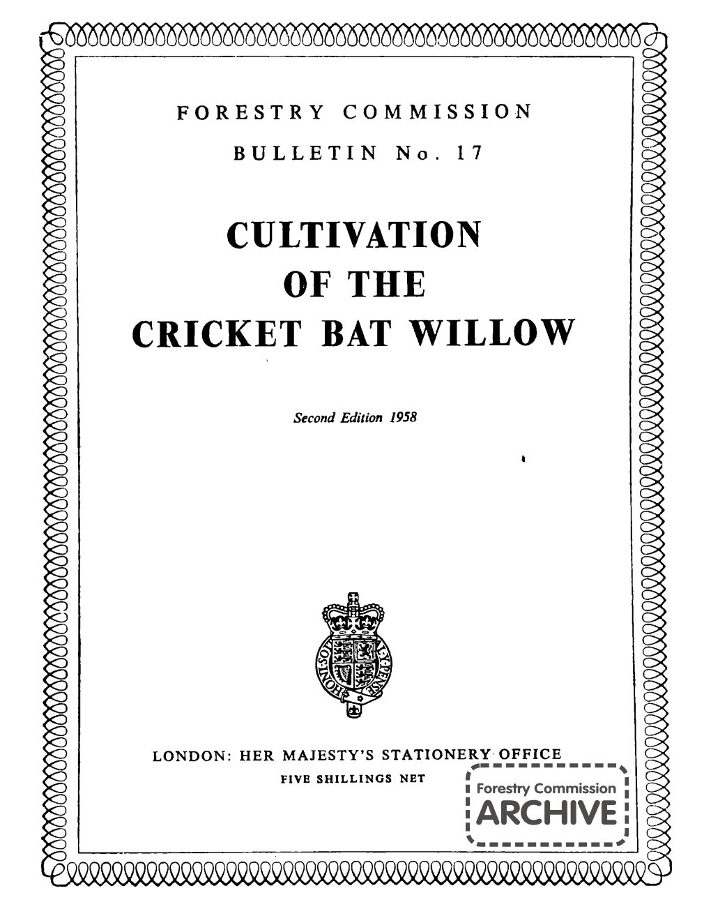 Cultivation of the Cricket Bat Willow