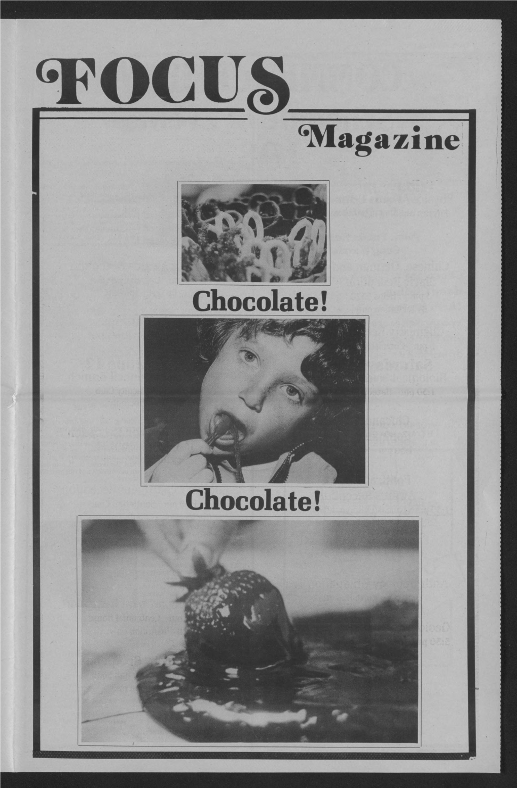 <*Magazine Chocolate! Chocolate!