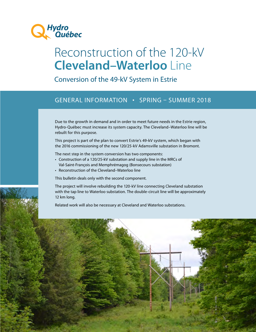 Cleveland–Waterloo Line Conversion of the 49-Kv System in Estrie