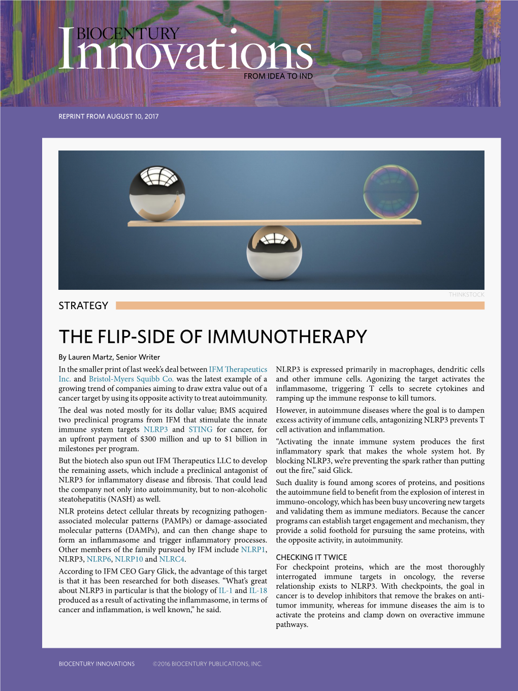 The Flip-Side of Immunotherapy