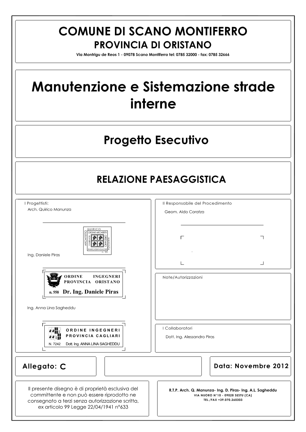 All. C - Relazione Paesaggistica 1