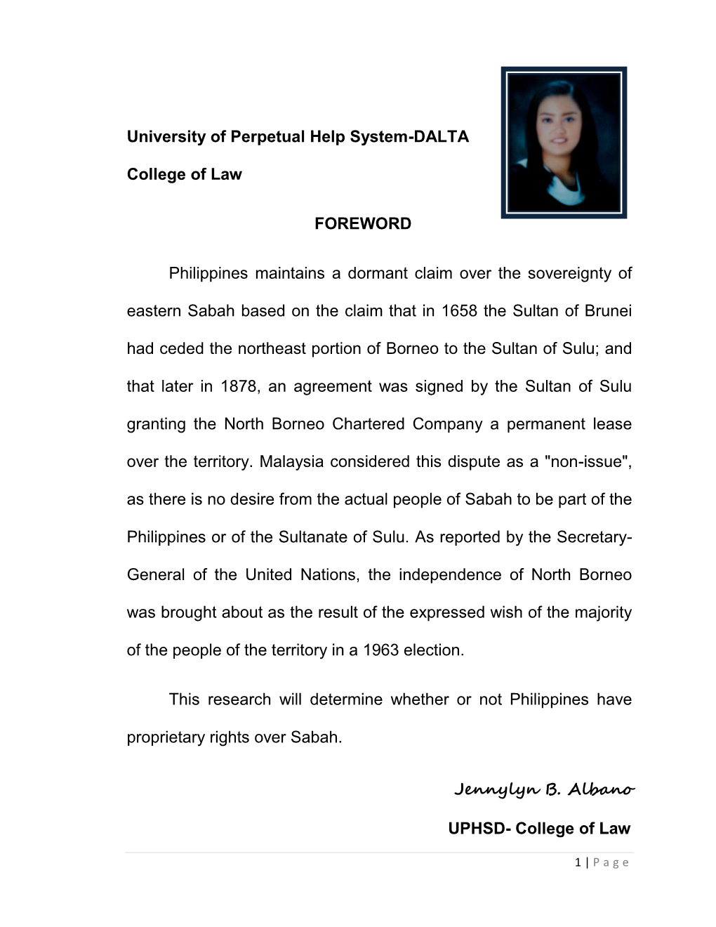 University of Perpetual Help System-DALTA College of Law