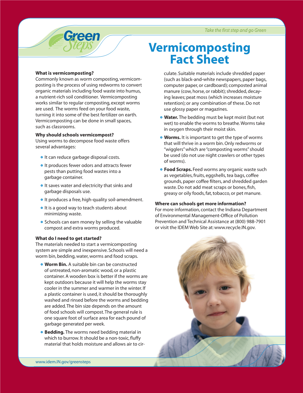 IDEM Vermicomposting Fact Sheet