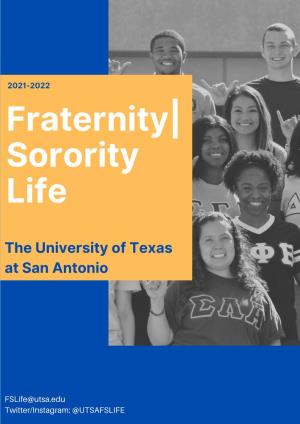 2021-2022 Fraternity| Sorority Life