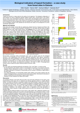 Biological Indicators of Topsoil Formation – a Case Study from Forest