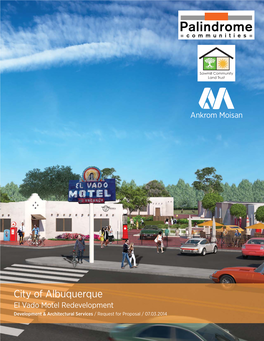 El Vado Motel Redevelopment Development & Architectural Services / Request for Proposal / 07.03.2014