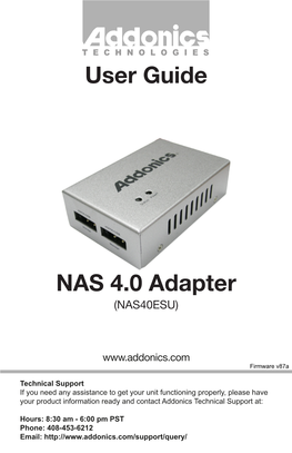 NAS 4.0 Adapter User Guide
