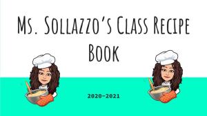 Ms. Sollazzo's Class Recipe Book