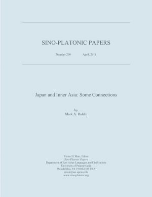 Japan and Inner Asia: Some Connections