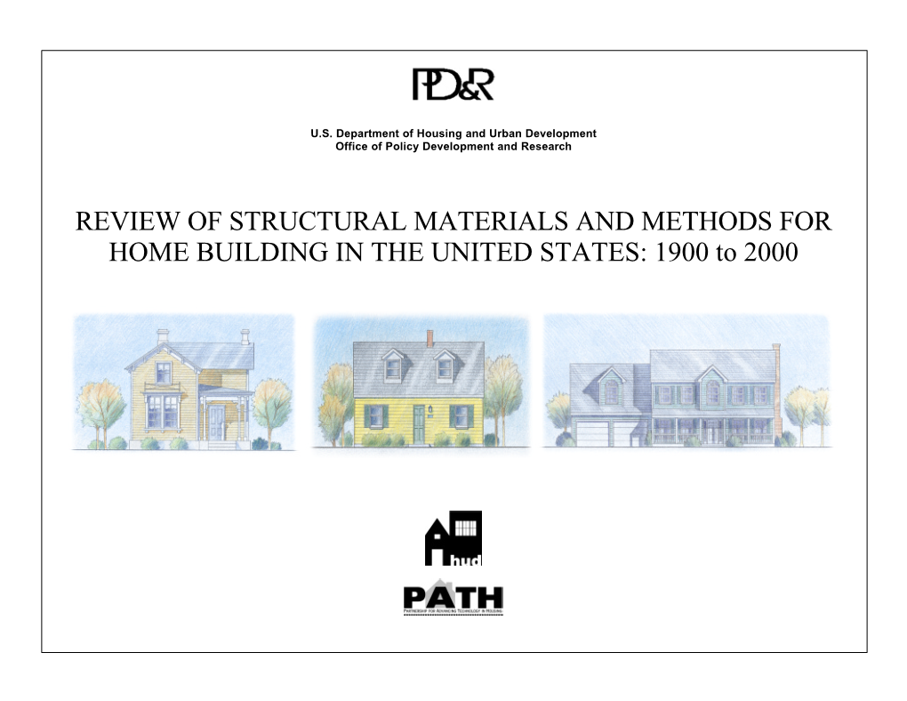 Review of Structural Materials and Methods