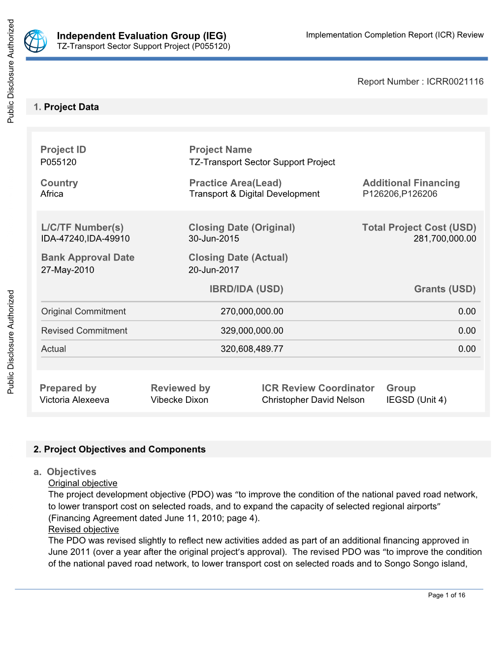 World Bank Document