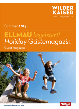 Ellmau Begeistert! Holiday Gästemagazin Guest Magazine