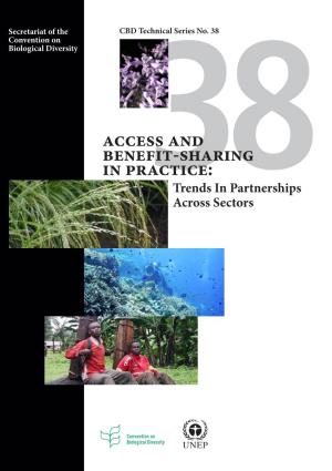 Access and Benefit-Sharing in Practice: Trends in Partnerships 38Across Sectors CBD Technical Series No