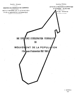 Commune D'ambinanitelo 1967-1968