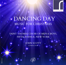 DANCING DAY MUSIC FORCHRISTMAS FIFTH AVENUE,NEWYORK JOHN SCOTT CONDUCTOR Matthew Martin (B
