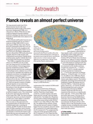 Planck Reveals an Almost Perfect Universe