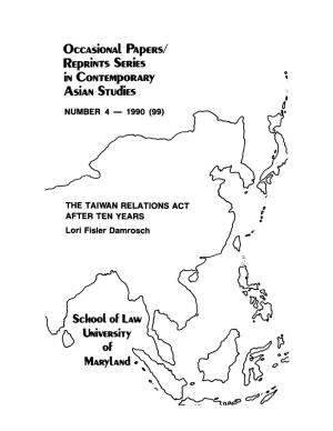 The Taiwan Relations Act After Ten Years