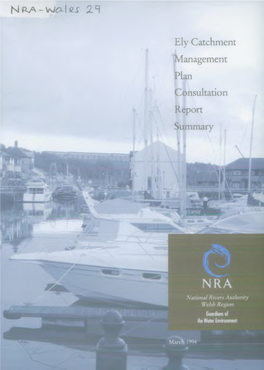 Ely Catchmcnt Management Plan Consultation Report ENVIRONMENT AGENCY