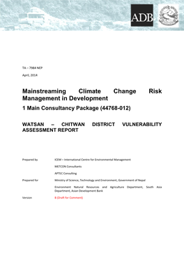 Chitwan District Vulnerability Assessment Report