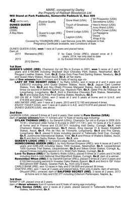 MARE, Consigned by Darley the Property of Rabbah Bloodstock Ltd. Will Stand at Park Paddocks, Somerville Paddock U, Box 409