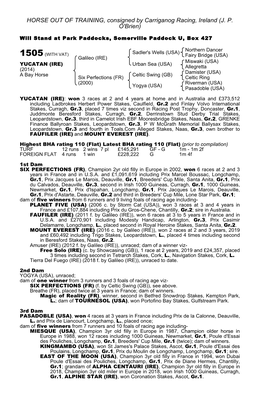 HORSE out of TRAINING, Consigned by Carriganog Racing, Ireland (J