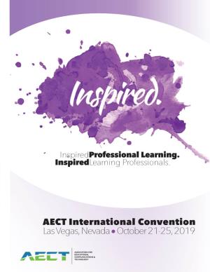 AECT International Convention Las Vegas, Nevada October 21-25, 2019 Contents