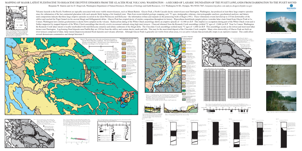 Mapping of Major Latest Pleistocene to Holocene Eruptive Episodes from the Glacier Peak Volcano, Washington—A Record of Lahar