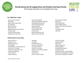 Florida Restaurant & Lodging Show and Healthy Food Expo Florida