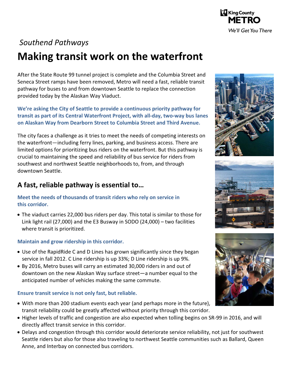 Making Transit Work on the Waterfront