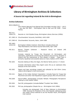 Ireland and the Irish (See Catalogue)