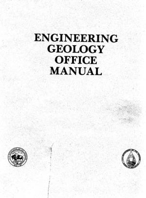 Engineering Geology Office Manual