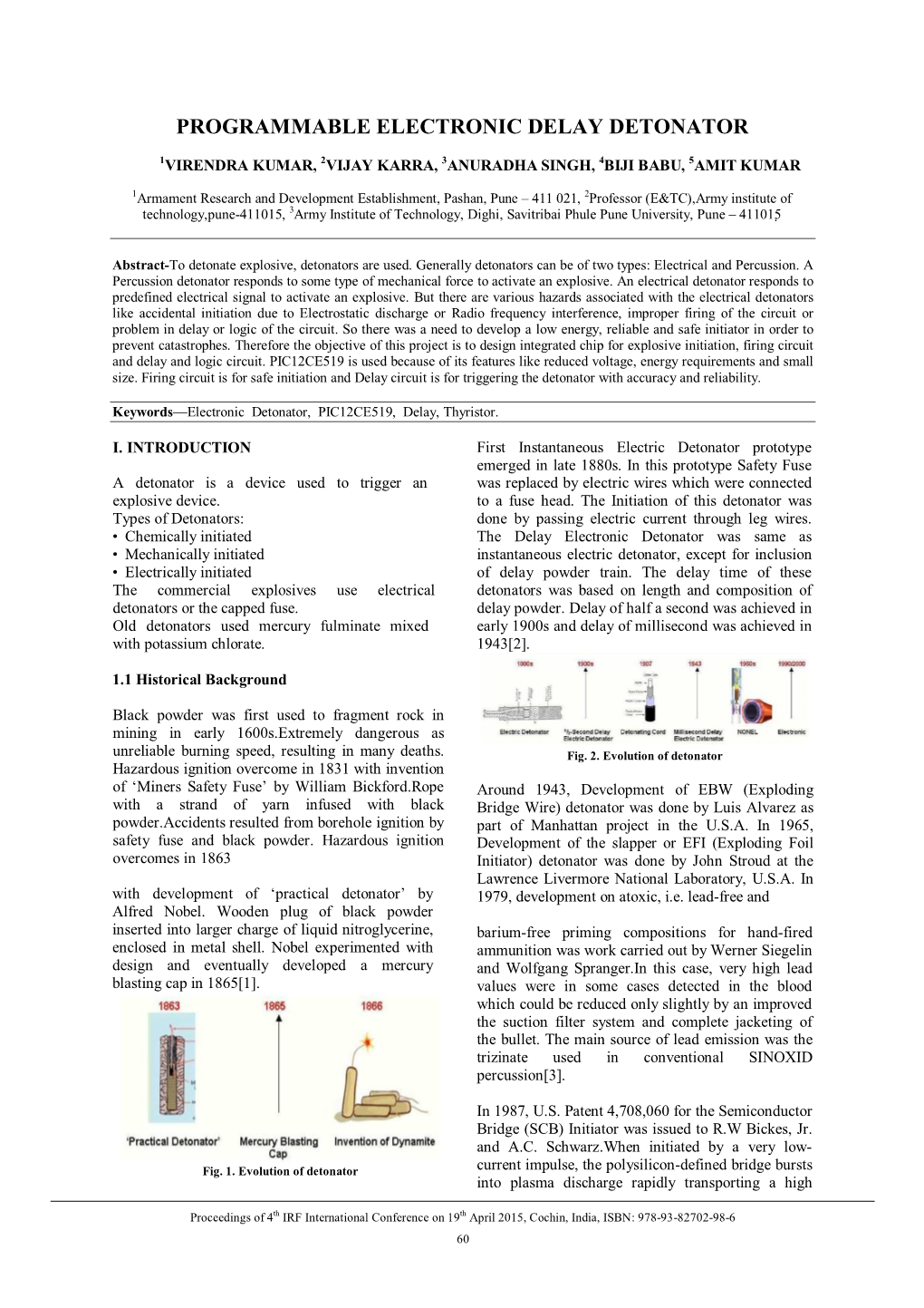 Programmable Electronic Delay Detonator