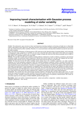 Improving Transit Characterisation with Gaussian Process Modelling of Stellar Variability S