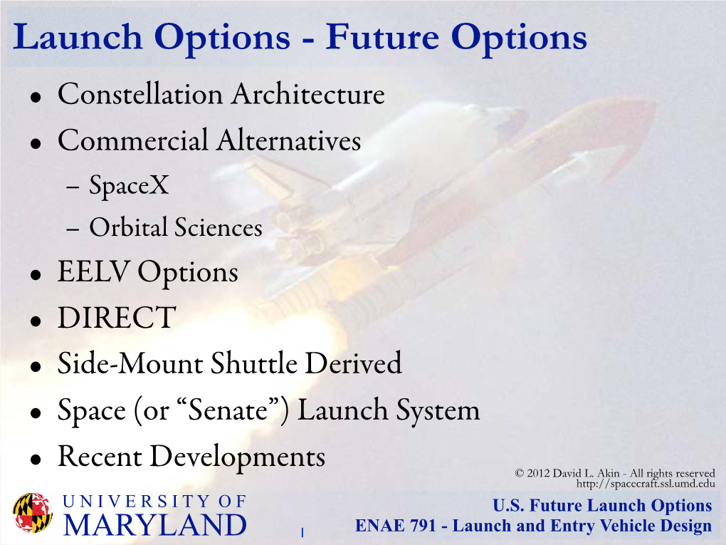 NASA Launch Services Manifest